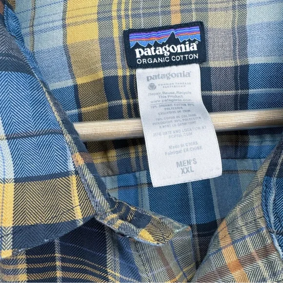 XXL - Patagonia Buckshot Shirt - Lightweight Cotton Blend - Prussian Blue - Used - Picture 4 of 4